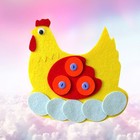 2 PCS Kleinkinder Spielzeug Henne Geschlüpftes Ei-knopf-spielzeug
