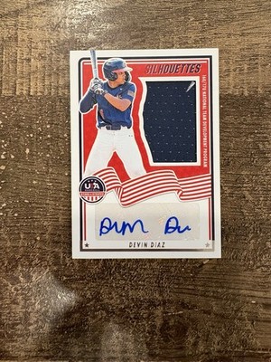 2025 Panini Stars & Stripes - Devin Diaz - Silhouettes Auto Relic /199