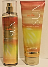 IN THE SUN BODY CREAM 24-HR MOISTURIZER  BODY MIST 8 OZ BATH BODY WORKS 2 PC