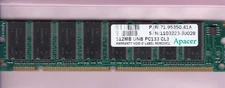 512MB PC-133 APACER 71.95350.41A 64Mx64 PC133 SDRAM DUAL RANK Ram Memory Stick