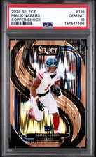 2024 PANINI SELECT COPPER SHOCK #116 MALIK NABERS ROOKIE RC /299 PSA 10