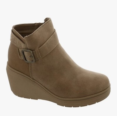 BOBS Skechers Women s GALA - IN HIGH DEMAND Vegan Chestnut Boots Sz 8.5 NEW