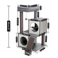 Unique Designing Sisal Cat Tree Pet Window Luxury Chair Kitten Jumping Bed House