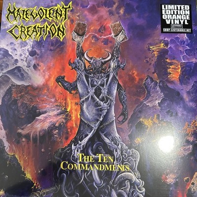 Malevolent Creation   The Ten Commandments LP 2024 Listenable   POSH794 [ORANGE]