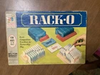 Vintage 1961 Rack-O Card Game Complete Milton Bradley #4765 4 Racks Full Deck 60