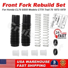 Front Fork Set Boot Spring Seal for Honda CL70 SS50 Models CT70 Trail 70 1973-79