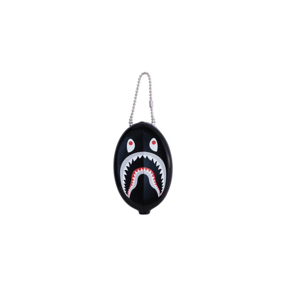 BAPE A Bathing Ape Shark Coin Case Black