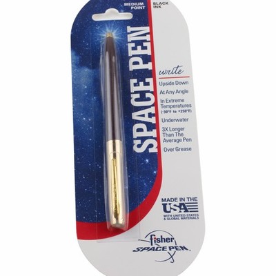 Fisher Space Pen Burgundy Apollo Pocket Clip Retractable Black Ink Medium Point