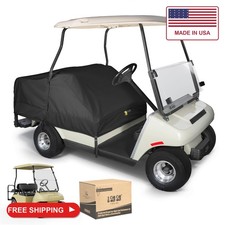 10L0L Waterproof Golf Cart Seat Cover, 600D Oxford Universal Fit for Yamaha EZGO