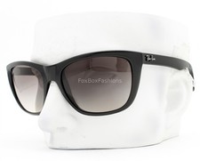 Ray-Ban Sunglasses Polished Black Gray Gradient RB 4154 601/32 with Case