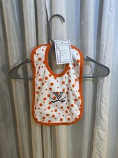 New Virginia Cavaliers Polka Dot Bib Newborn Baby Two Feet Ahead