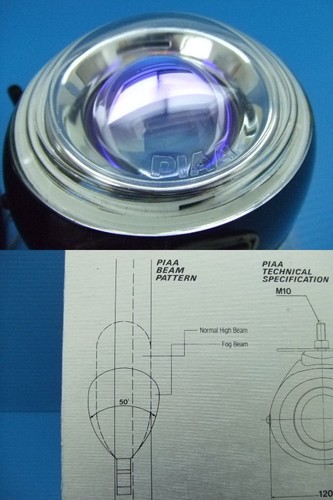 PIAA 959 Compact 12cm Projector Lamp H3-85W Bulb Ion Crystal LED Car w/Box New - Picture 6 of 10