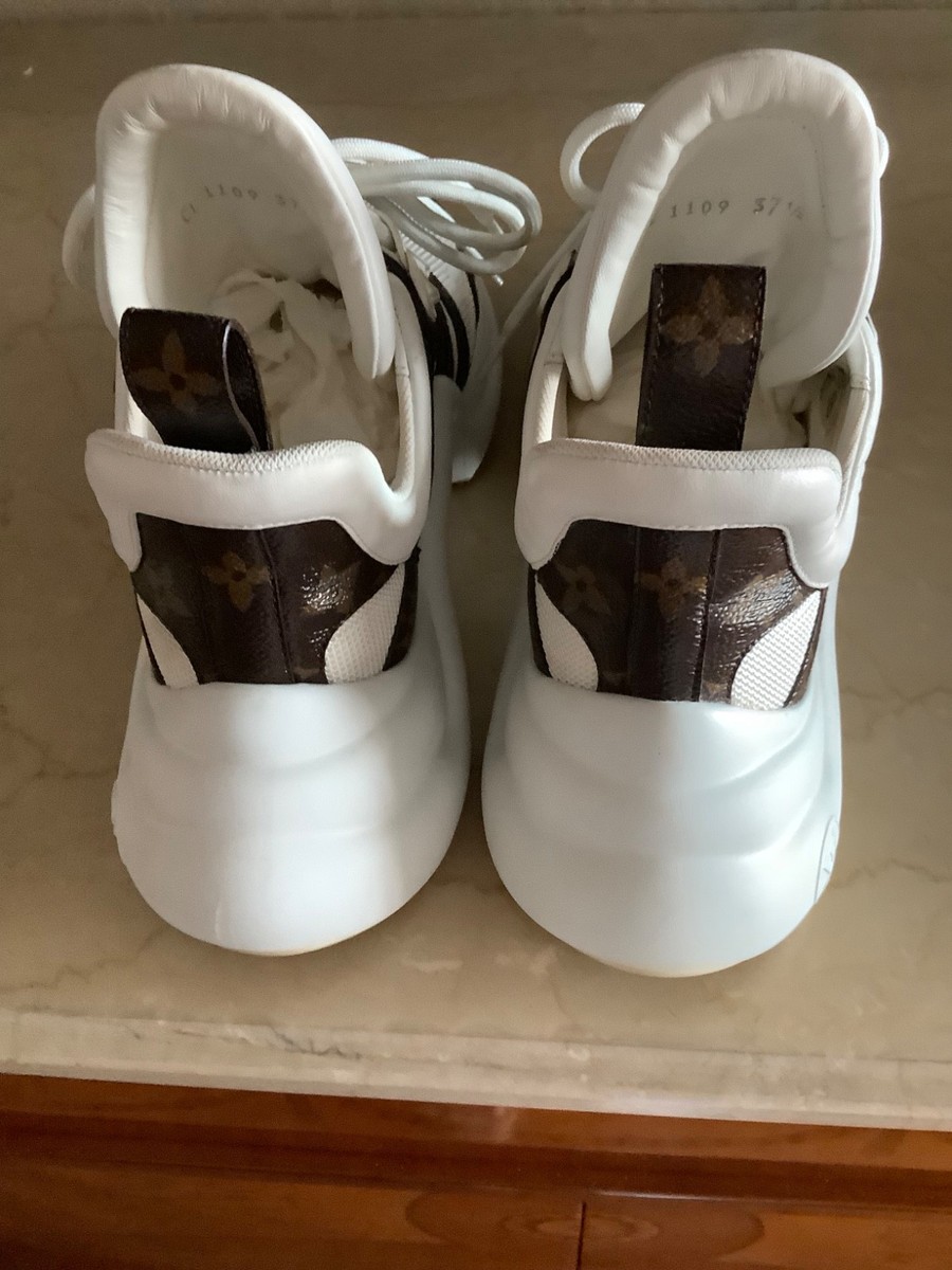 Louis Vuitton Archlight Sneakers White Classic LV Monogram; Size