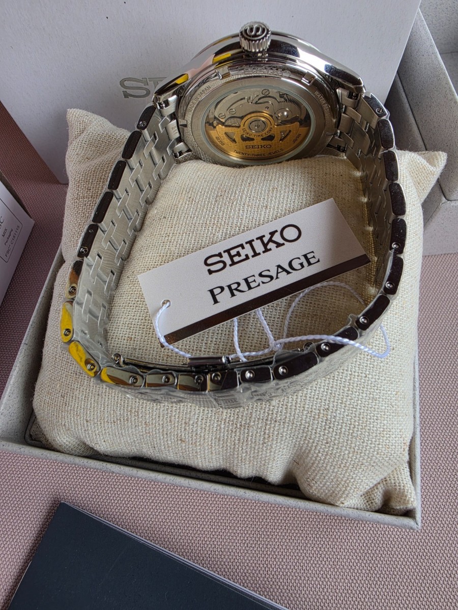SEIKO PRESAGE SRPD39J1 Automatic Watch Zen Garden Silver Watch