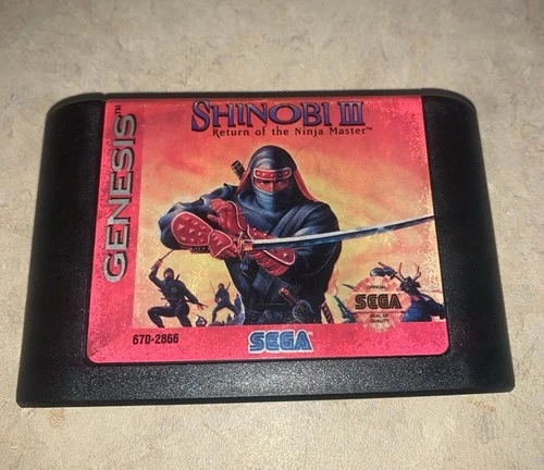 Shinobi III 3 Revenge Of The Ninja Master Sega Genesis Cart Only Tested & Works