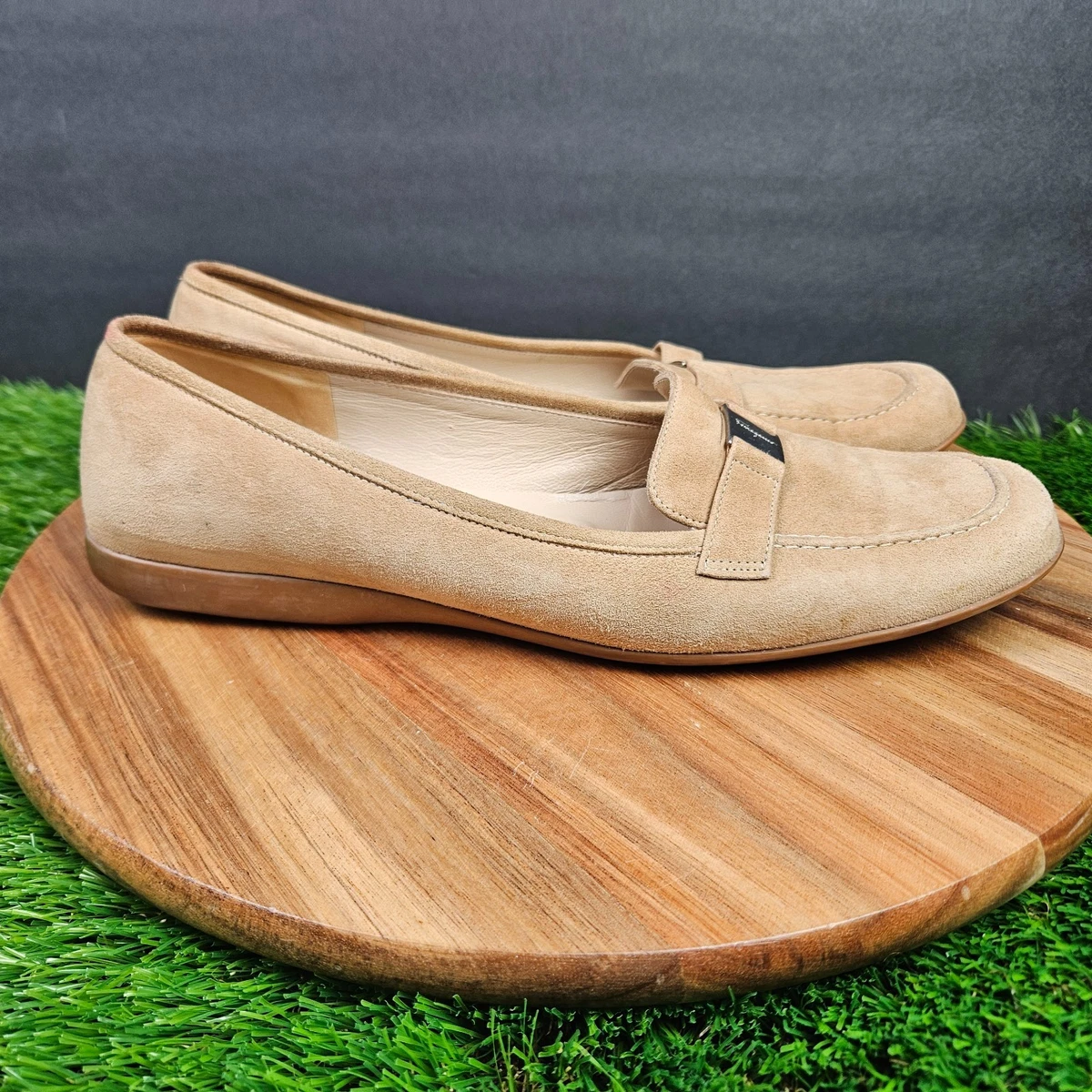 Salvatore Ferragamo Taupe Suede Bit Loafers SALVATORE FERRAGAMO - “GRANDIOSO 2 main image 3
