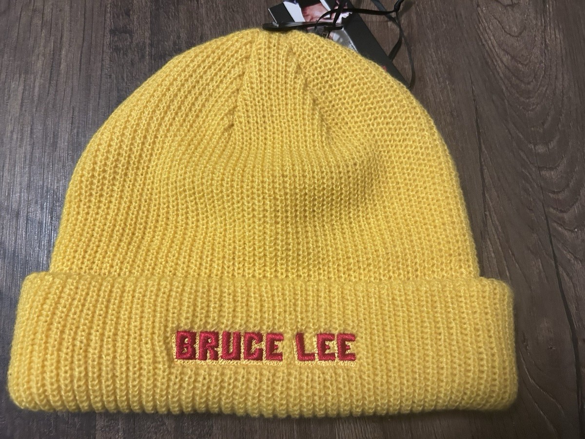 Shoe Palace X Bruce Lee Yellow Beanie Winter Skull Cap Hat