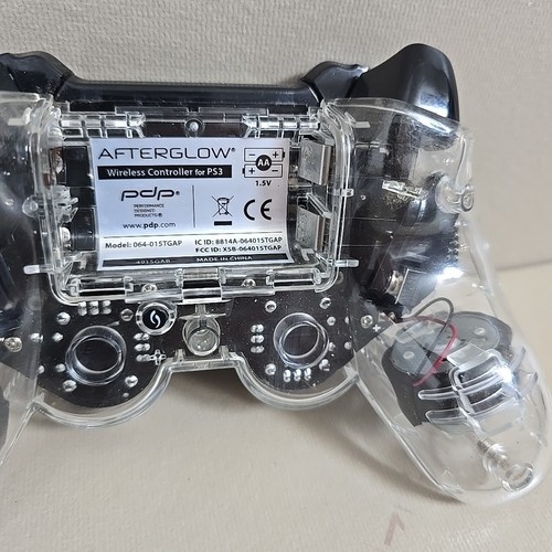 PDP Afterglow PS3 Wireless Controller Clear/Black 064-015TGAP ohne Dongle ungetestet - Bild 13 von 18