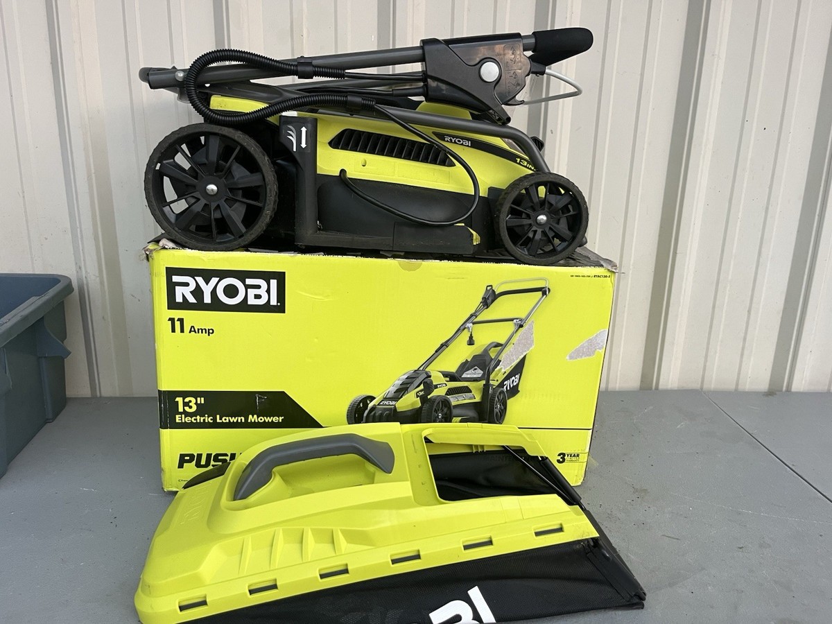 Wheel Ryac130 Ryobi RYAC130 13 Inch Electric Walk Behind Push Mower