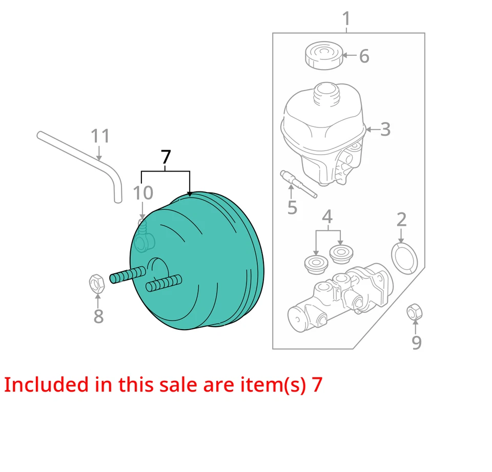 Potenciador de freno de vacío potencia para camioneta Dodge 2500 09-18 6739854 Foto 3 de 4