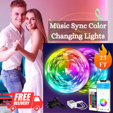 LED Strip Lights, Smart Light with App Remote Control, RGB LED Lights for room