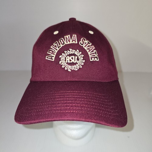 Arizona State ASU University Burgundy Adidas Baseball Style Hat Cap