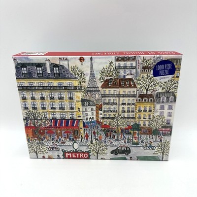 Galison Paris Michael Storrings Puzzle 1000pc Multi Cityscape Art 20x27 Sealed