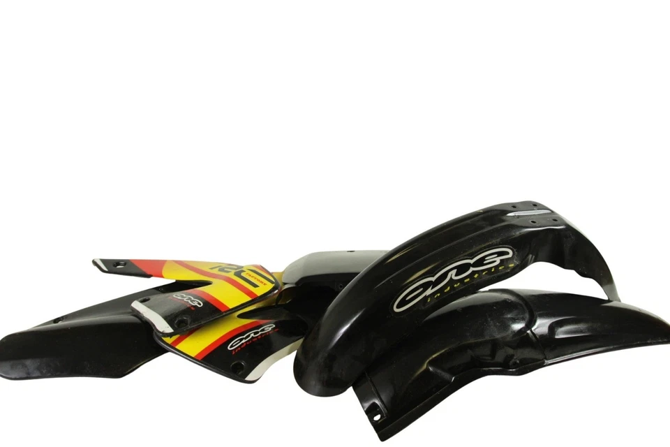 Honda CR250R 2000 kit de carrocería de plástico guardabarros negro UFO B4514 Foto 2 de 4