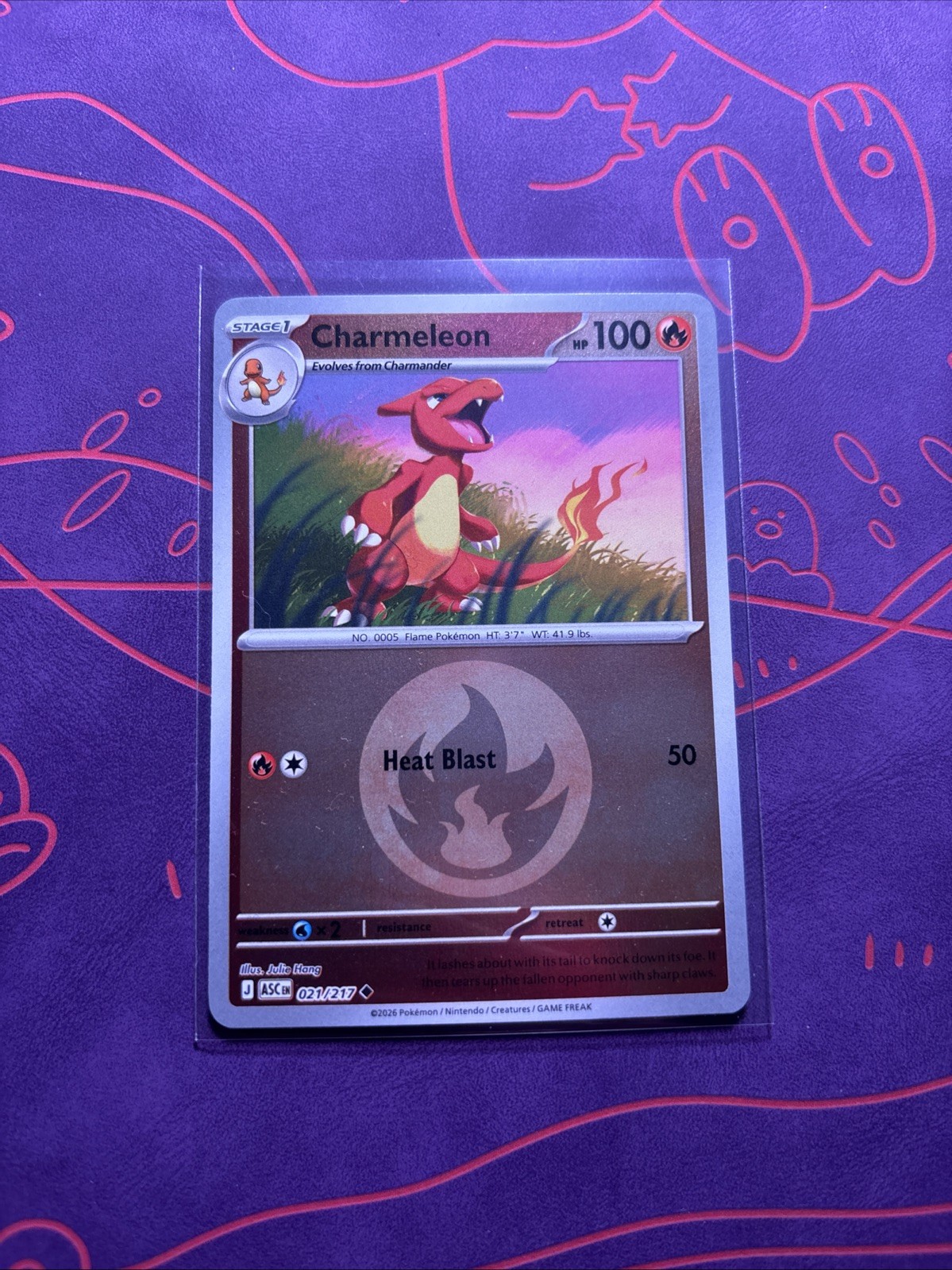 Charmeleon (Energy Symbol Pattern) 021/217 Me: Ascended Heroes Reverse Holo