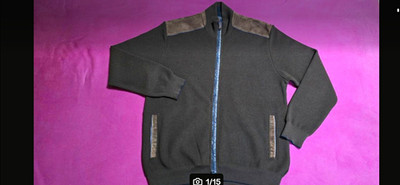 Paul & Shark Herren Strickpullover XL , Reißverschluss, Stehkragen, Taschen