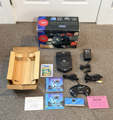 SEGA GENESIS CDX MK-4121 GAME SYSTEM W/ ECCO DOLPHIN ORIGINAL BOX ~ READ ~