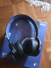 AKG Y500 Bluetooth On-Ear Blue Headphones Harmon Y-Series Used