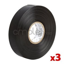 Insulating Tape Black Electrical Tape 65FT Roll Lot of 3 NEW