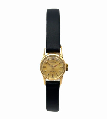 Rolex Precision Lady Uhr Mini Vintage 15,5 mm 18K Gelbgold Ref. 8648