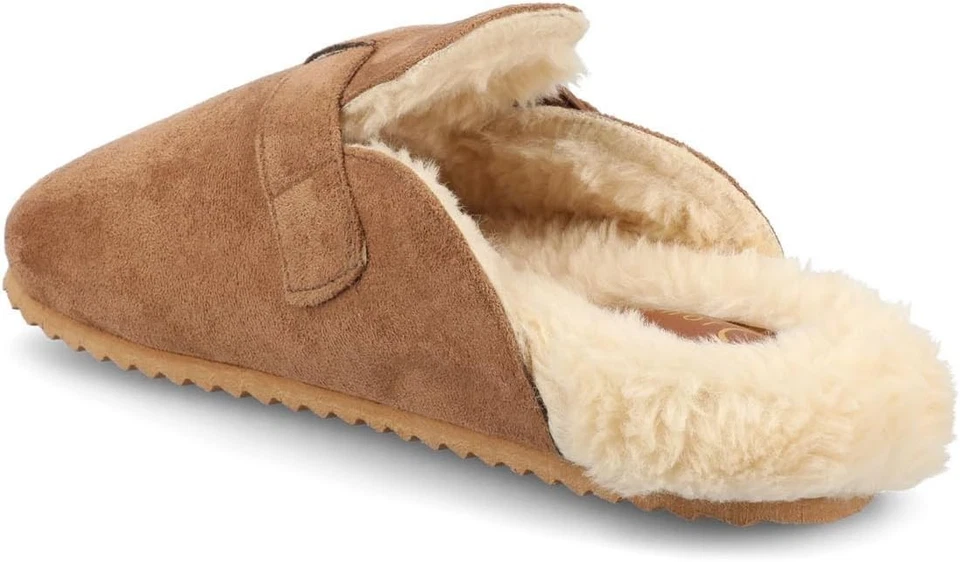 NiB Journee Women's Ardenn Slip On Buckle Slippers Brown Size L (9-10) $50 1C442 - Image 2 of 4