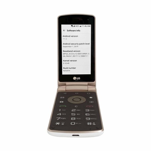 LG X100 Smart Folder White Unlocked 4G Android Flip Phone 16GB 3.3" Clamshell - Picture 5 of 13