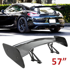 Glossy Black 57 Rear Spoiler Wing Truck Gt Style For Porsche Cayman Boxster