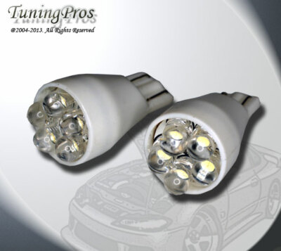(1 Pair) Set of 2 pcs Map Light T15 Wedge 5 White LED Light Bulbs 904 906 579