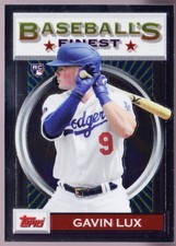 Gavin Lux Los Angeles Dodgers 2020 Topps Baseball’s Finest Flashbacks RC #18