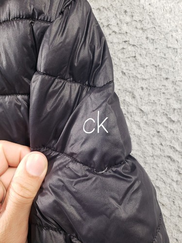 Calvin Klein Puffer Jacket Damen Large Black Packable Down Lightweight Full Zip - Bild 4 von 12