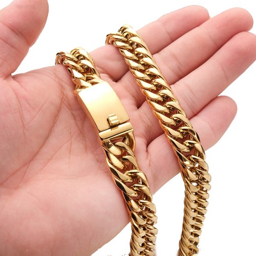Collana Uomo Con Ciondolo Canestro Da Basket - Acciaio Placcato Oro 14K, Catena Box 24", Marca Metaltree98