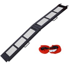 80" Steel Loading Ramp, 800LBS Capacity, Folding ATV Ramp ,Pack of 1 ,Black