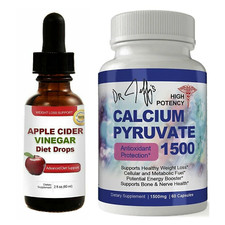 Apple Cider Vinegar Diet Drops Calcium Pyruvate Weight Loss Dietary Supplement