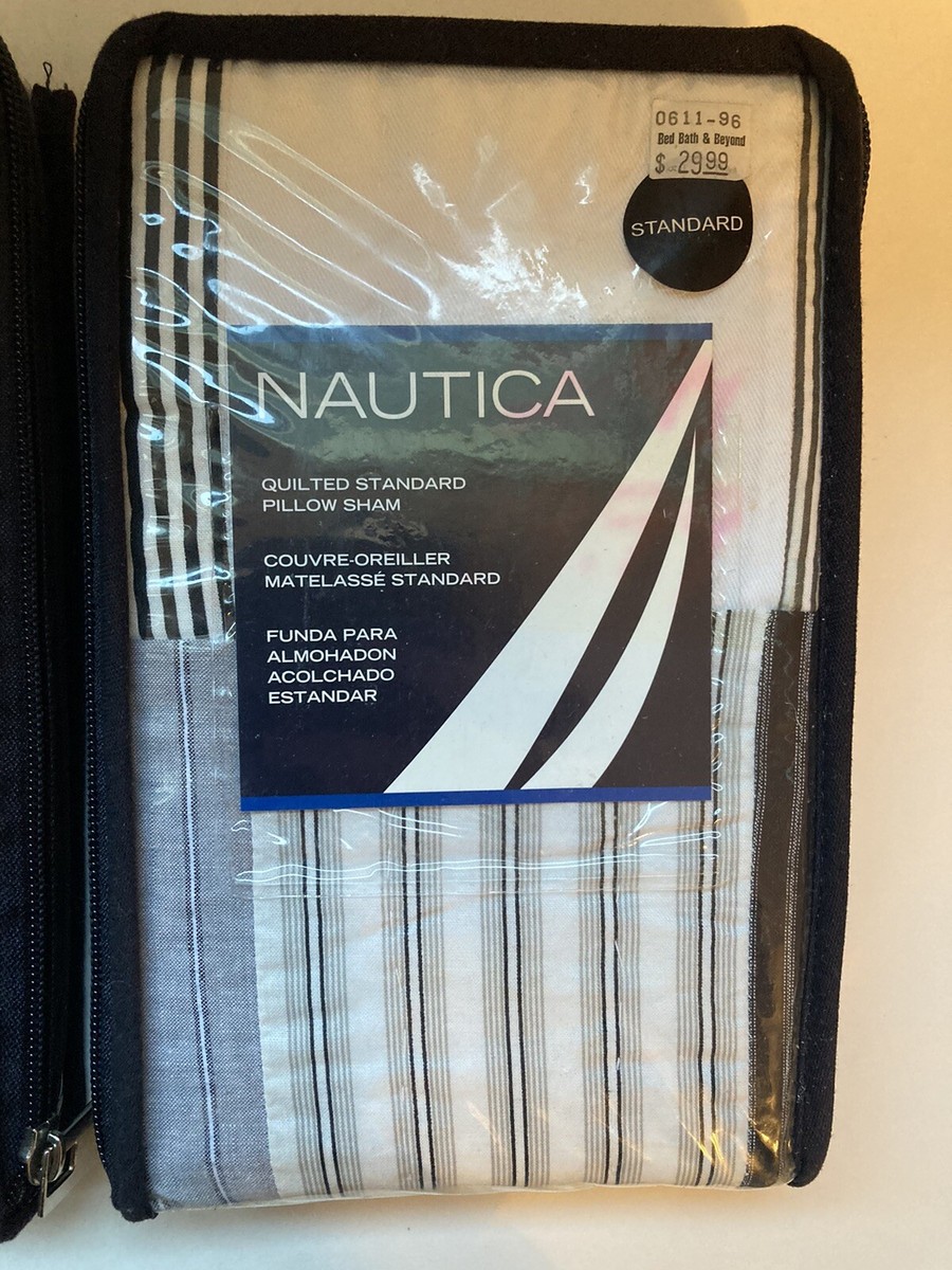Set Of Nautica Brunswick Quilted Pillow Sham 20X26 Standard