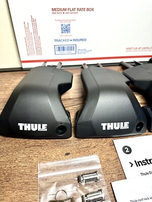 Thule Edge Flush Rail Foot Pack 720601 (New/Repackaged) + Free