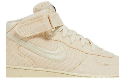 STUSSY×NIKE AirForce1 Mid Fossil Stone メンズ25cm Stussy × Nike Air Force 1 Mid Fossil Stone DJ7841-200 Men's Size