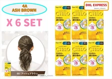 CIELO HOYU HAIR MOUSSE COLOR #4A ASH BROWN X 6 SET JAPAN GENUINE