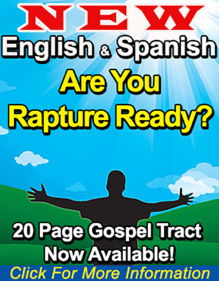 Bilingual-SPANISH/ENGLISH, RAPTURE Gospel Tracts, 40 PK in 2 Covers, 20 Pgs Ea. 