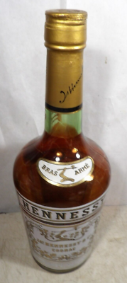 VTG 1960s Hennessy Cognac Bras Arme Empty Huge Big Dummy Glass