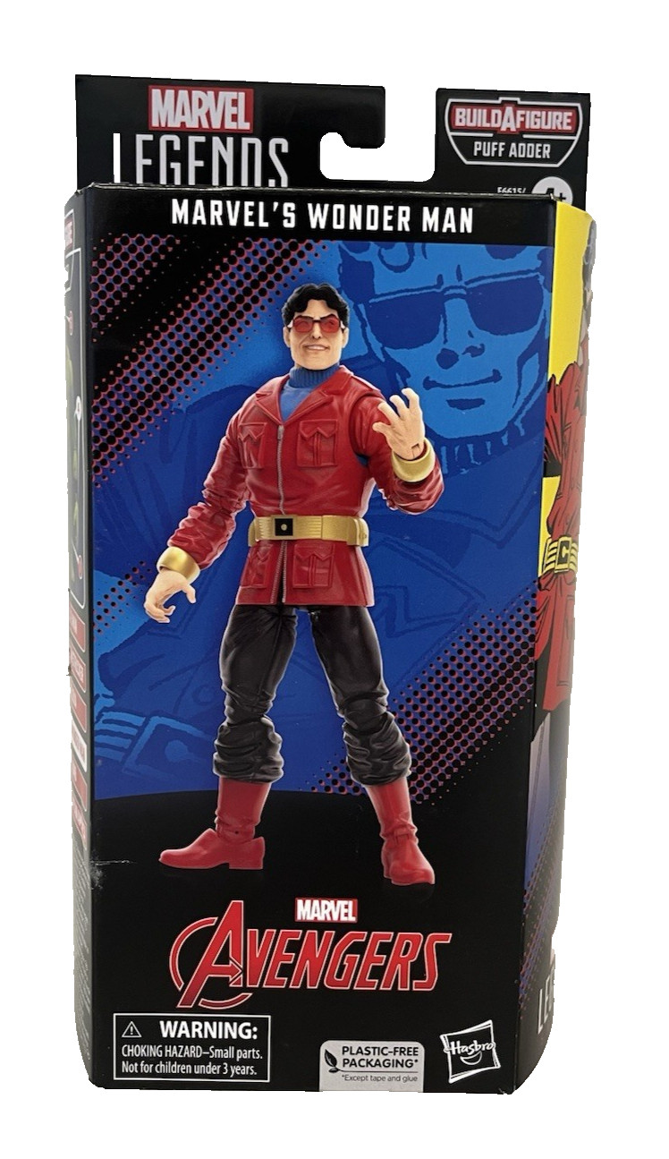 Marvel Avengers Marvel's Wonder Man 15cm Action Figure Puff Adder Build a Figure